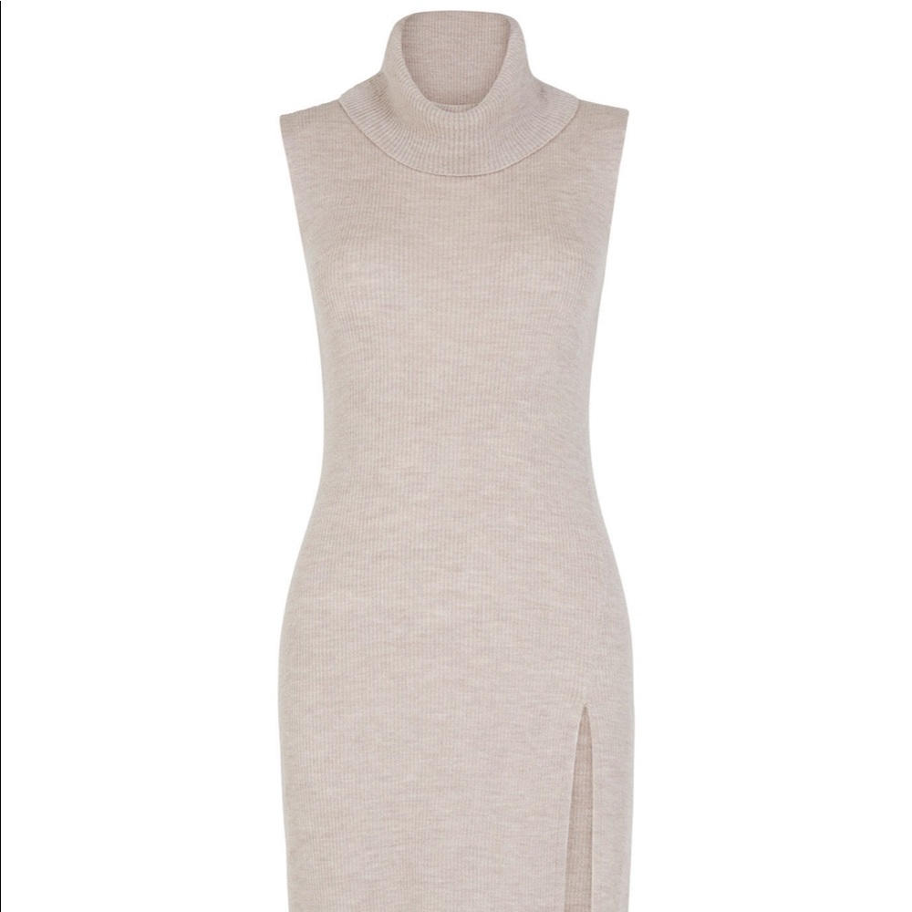 Beige Sweater Dress